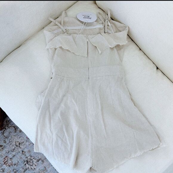 NWT Princess Polly Rally Playsuit in Beige - Picture 5 of 5